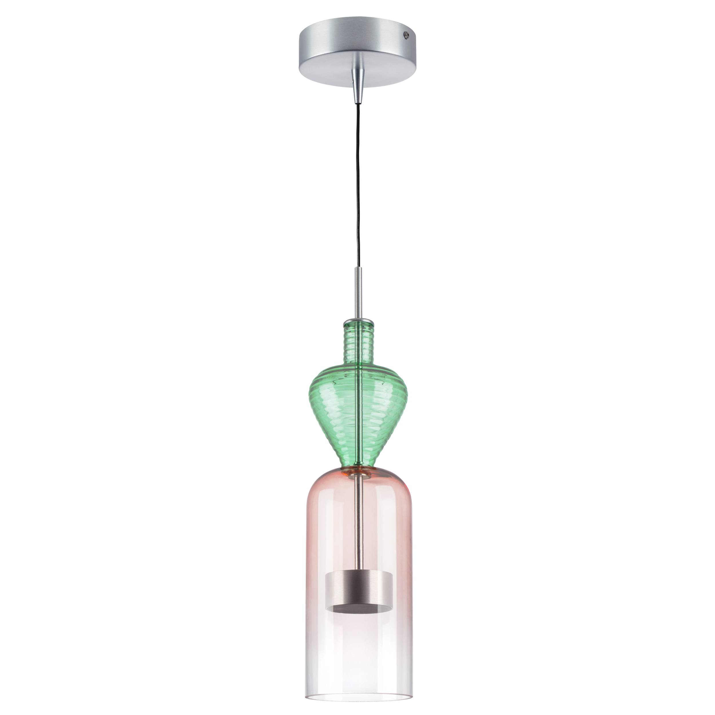 Люстра BELLE LED 1х8W 400LM АЛЮМИНИЙ/МУЛЬТИКОЛОР 3000K