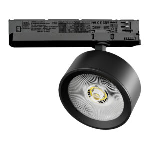 Светильник ALTA PRO для трековой системы Quattro с управлением TRIAC LED 30W 3510LM 36G ЧЕРНЫЙ 4000K с адаптером (215647 + 594057)