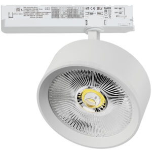 Светильник ALTA PRO для трековой системы Quattro с управлением TRIAC LED 35W 3230LM 36G БЕЛЫЙ 3000K с адаптером (215736 + 594056)