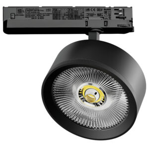 Светильник ALTA PRO для трековой системы Quattro с управлением TRIAC LED 35W 3230LM 36G ЧЕРНЫЙ 3000K с адаптером (215737 + 594057)
