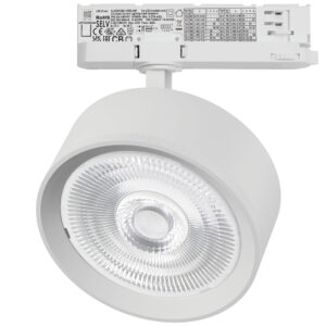 Светильник ALTA PRO для трековой системы Quattro LED 35W 3230LM 60G БЕЛЫЙ 4000K с адаптером (215746 + 594046 + 215704)