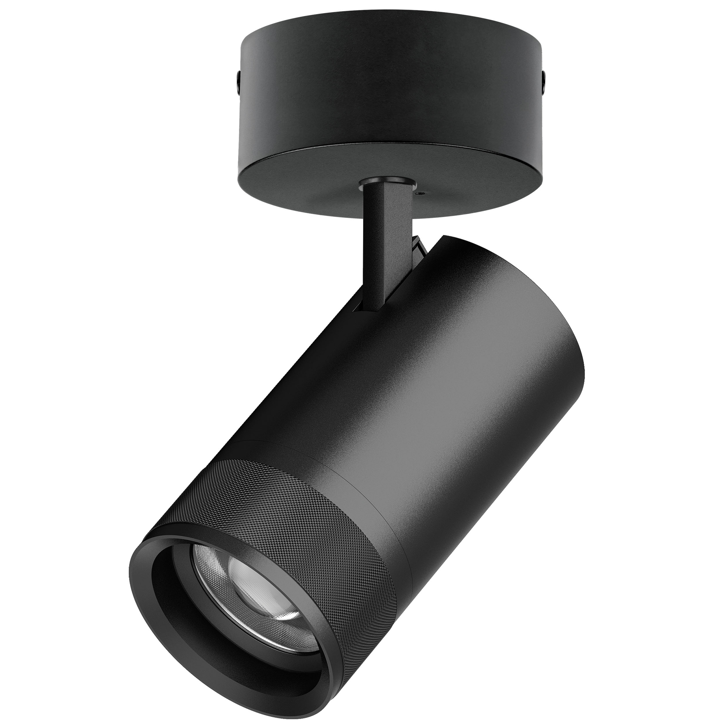 Светильник CANNO PRO накладной LED 40W 2800LM 20-55G ЧЕРНЫЙ 2700-4200-6000K IP20 с адаптером (304407 + 215017)