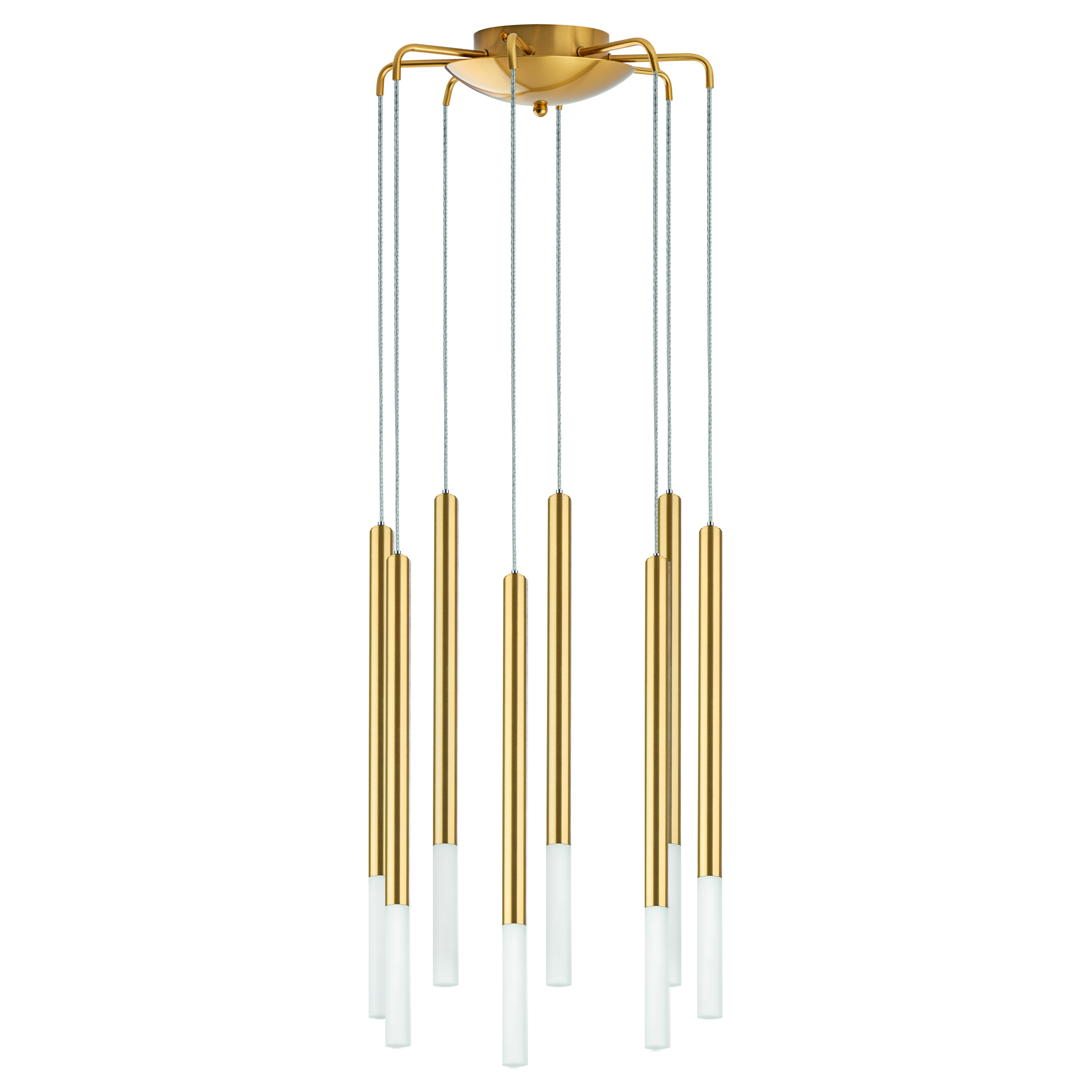 Люстра TUBO LED 40W 2000LM 360G ЗОЛОТО 3000K (574733+747133 (8 шт)
