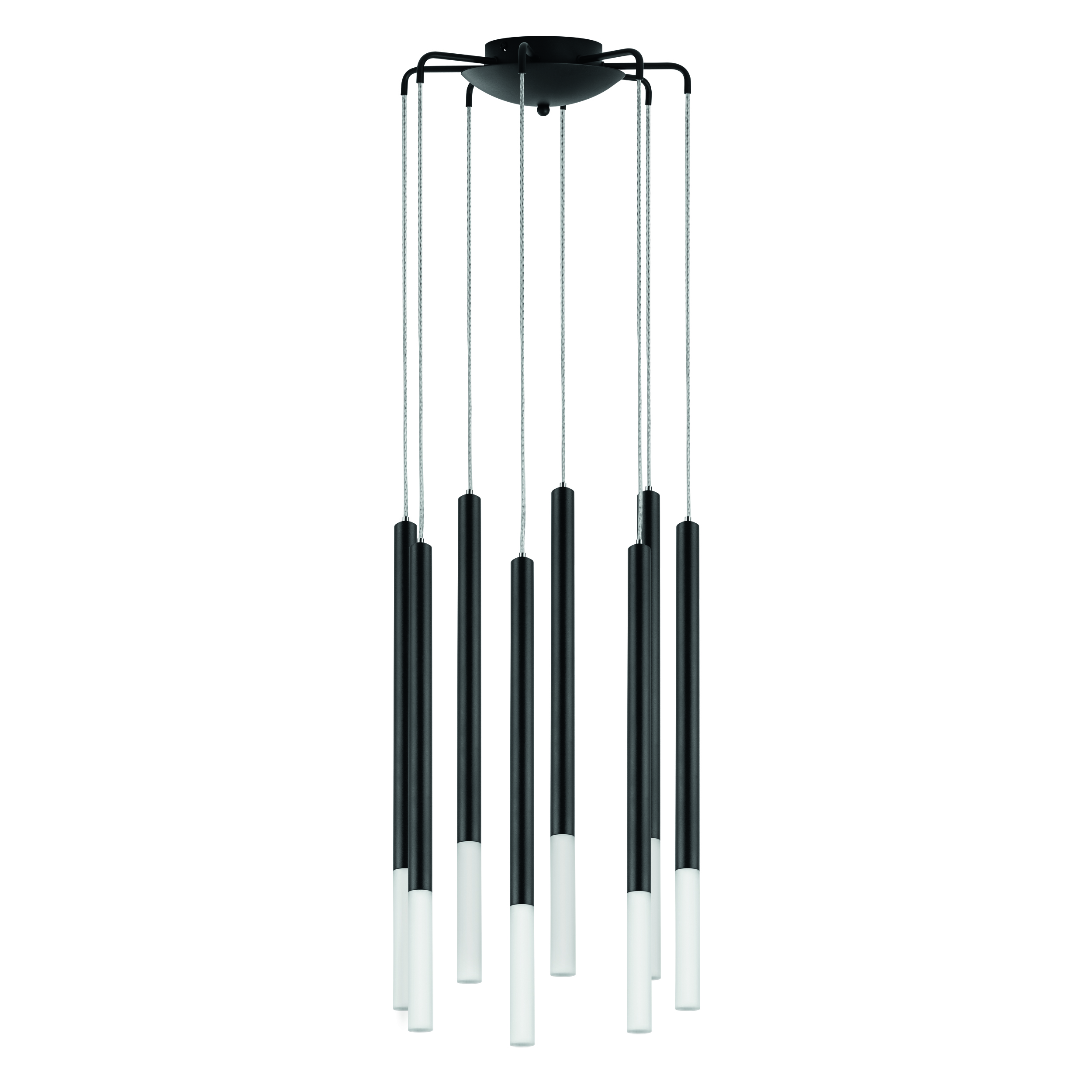 Люстра TUBO LED 40W 2240LM 360G ЧЕРНЫЙ 4000K (574737+747147 (8шт)