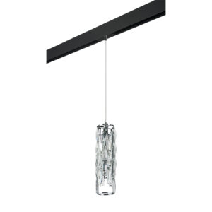 Светильник д/1-фазн трека LIMPIO 4х6W(led) G9 ХРОМ/ПРОЗРАЧНЫЙ/ЧЕРНЫЙ (722030+595007)