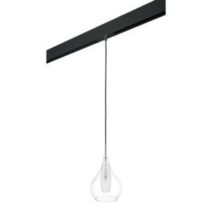 Светильник д/1-фазн трека PENTOLA 1х25W G9 ХРОМ/ПРОЗРАЧНЫЙ/ЧЕРНЫЙ (803031+595007)