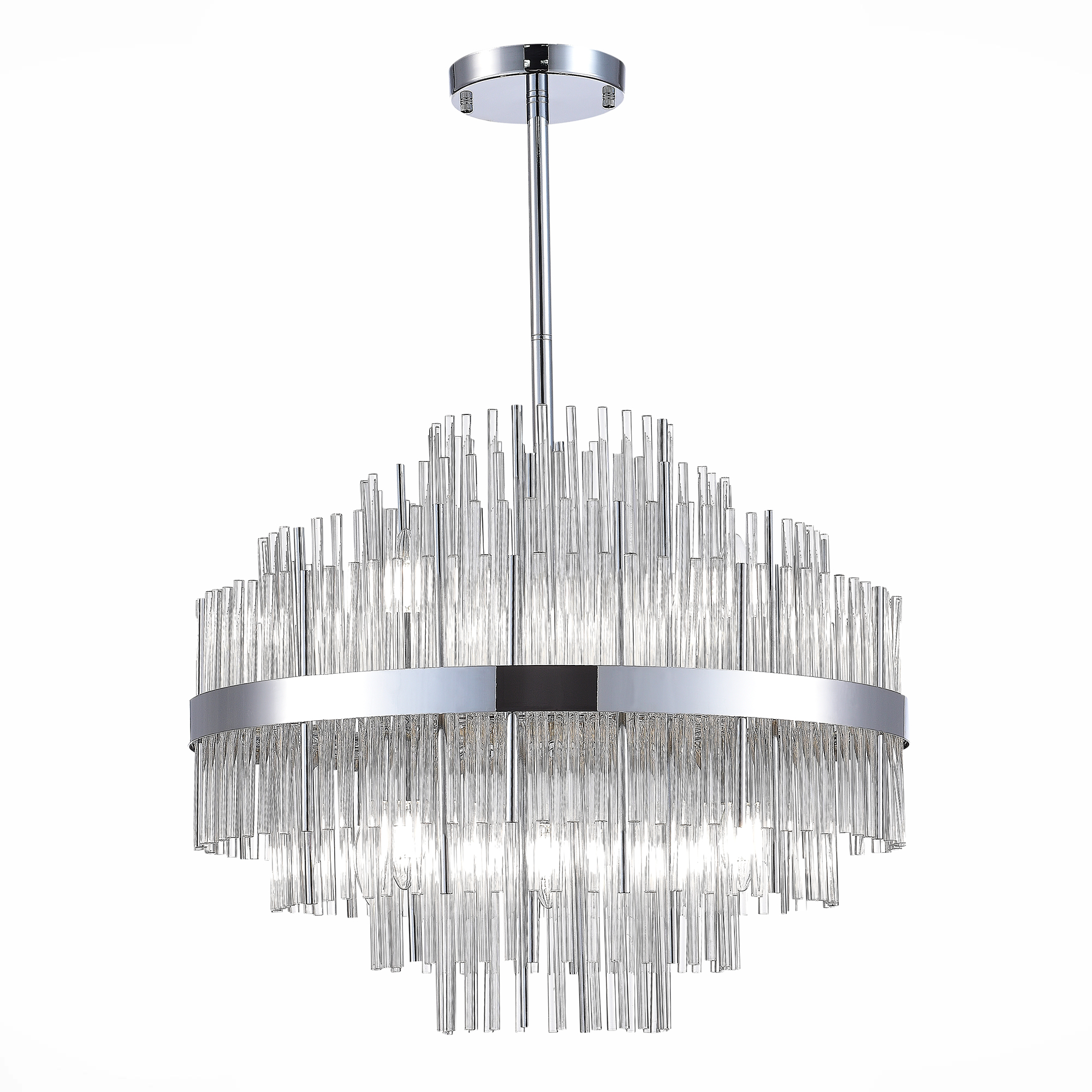 Люстра потолочная ST-Luce Хром/Прозрачный E14 9*60W