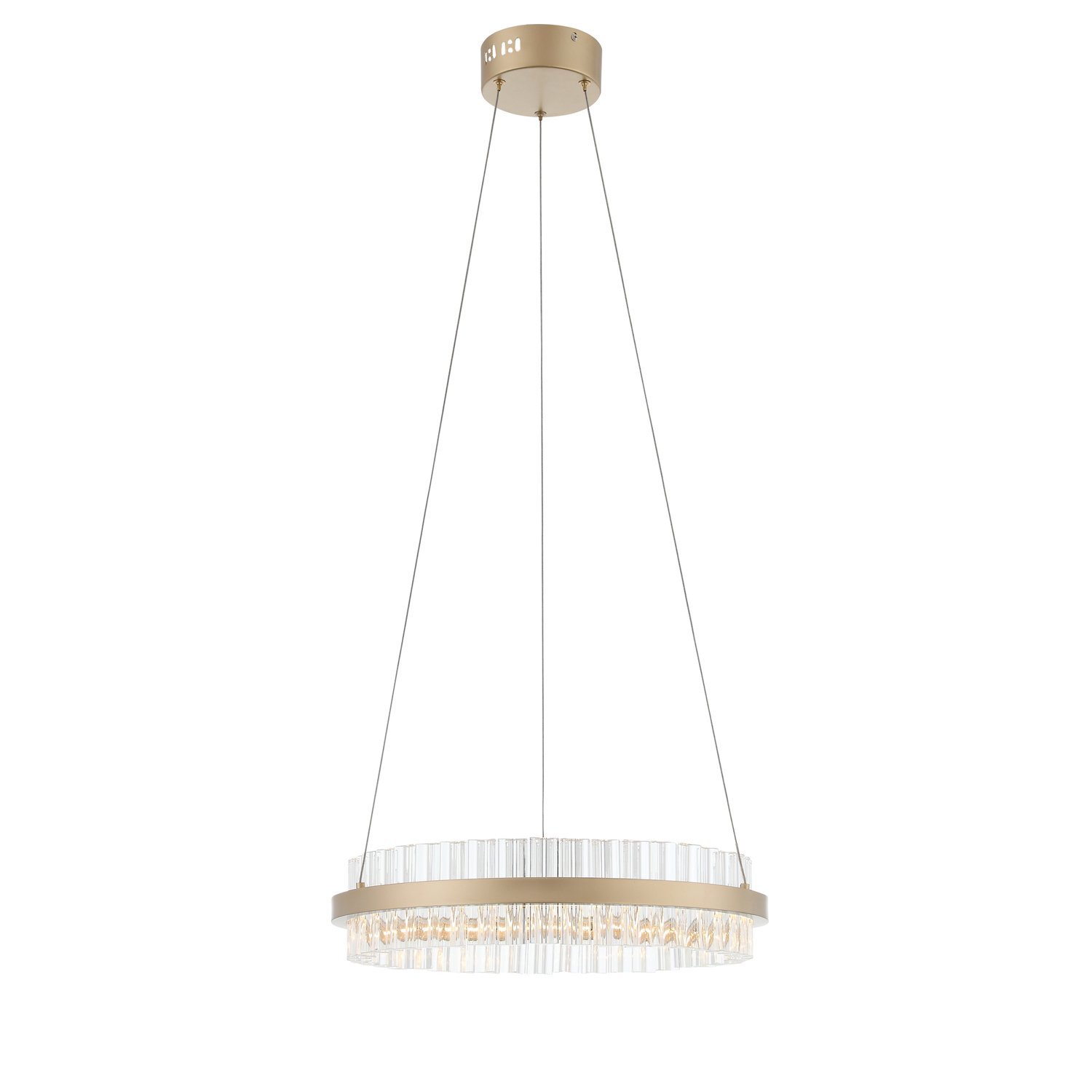 Светильник подвесной ST-Luce Золотистый/Золотистый, Прозрачный LED 1*34W 3000K