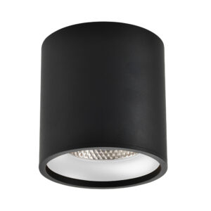 Светильник потолочный Черный LED 1*12W 4000K 840Lm Ra>90 36° IP44 D80xH85 85-265V