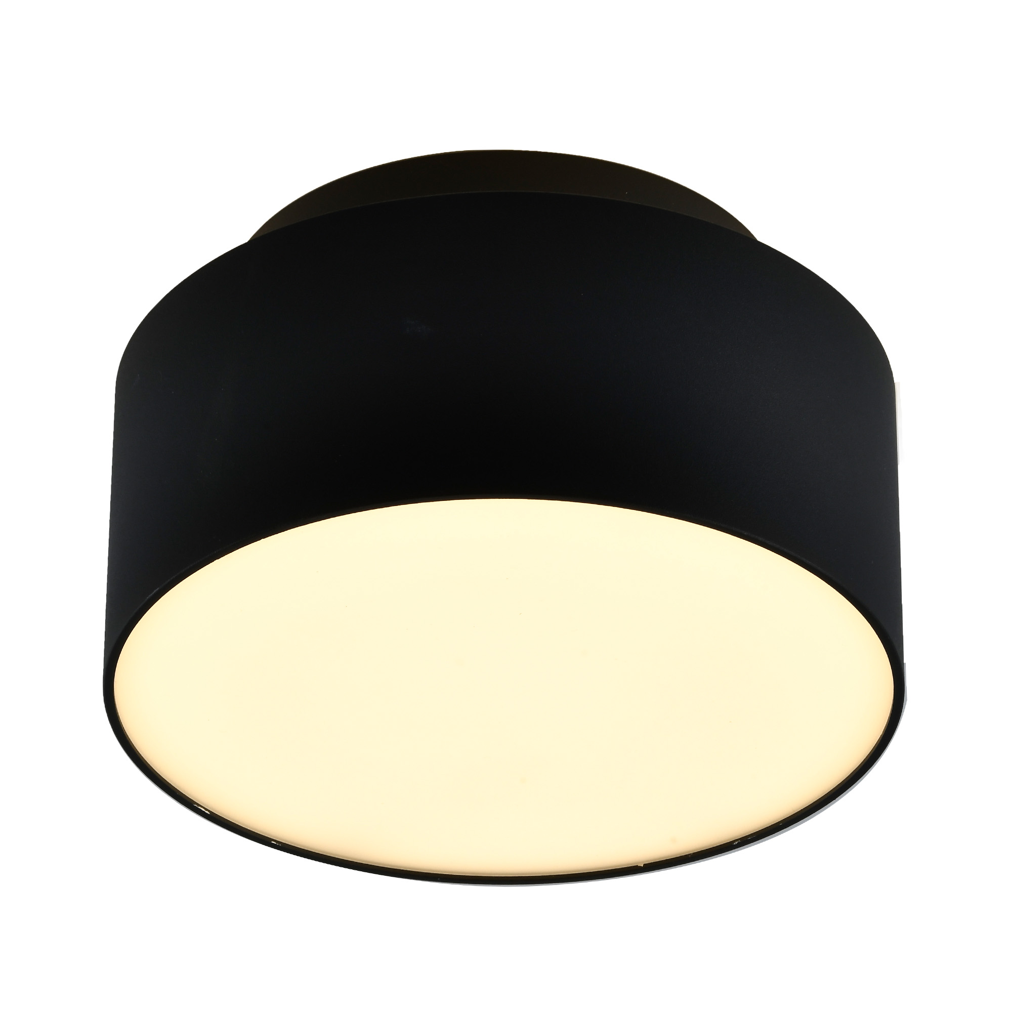 Светильник потолочный Черный LED 1*12+5W 4000K 1 190Lm Ra>90 120 ° IP20 D110xH30 85-265