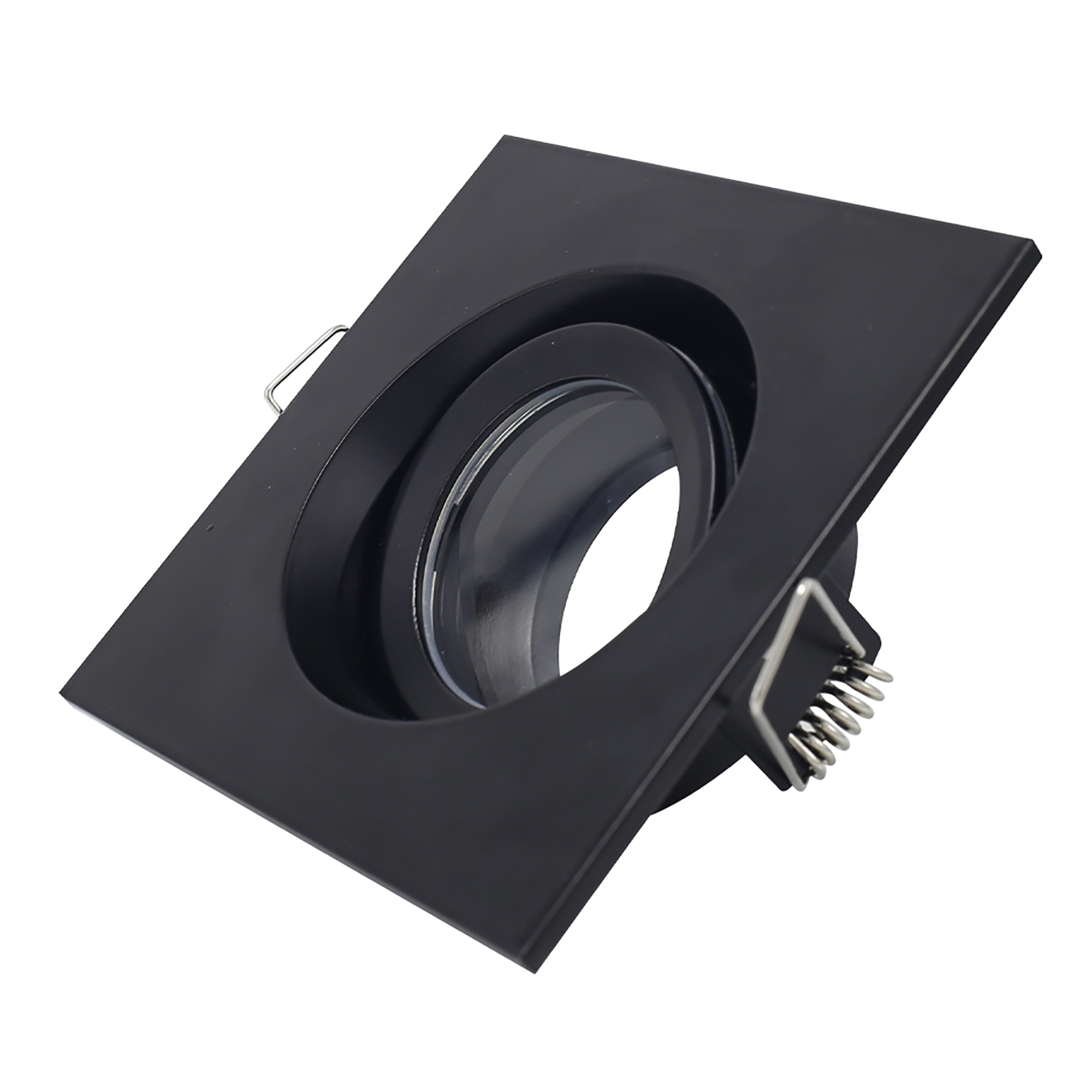 Св-к встр. Черный GU10 1*50W IP65 L96xW96xH45 220V Без ламп