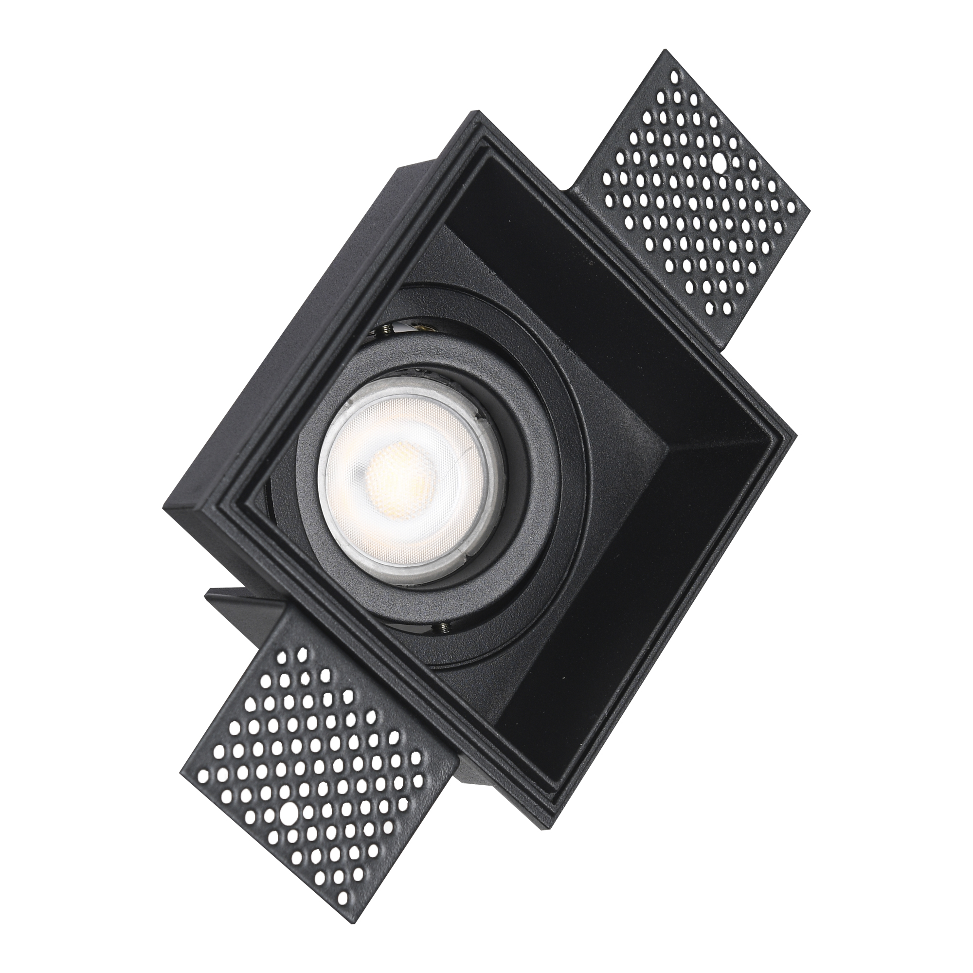 Св-к встр. Черный GU10 1*50W IP20 L91,5xW91,5xH5,2 220V Без ламп