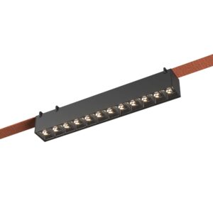 Св-к трек. Черный LED 1*12W 3000K 1 050Lm Ra90 24 IP20 L323xW40xH45 48V