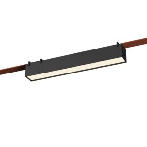 Св-к трек. Черный LED 1*12W 3000K 670Lm Ra90 120 IP20 L323xW40xH45 48V