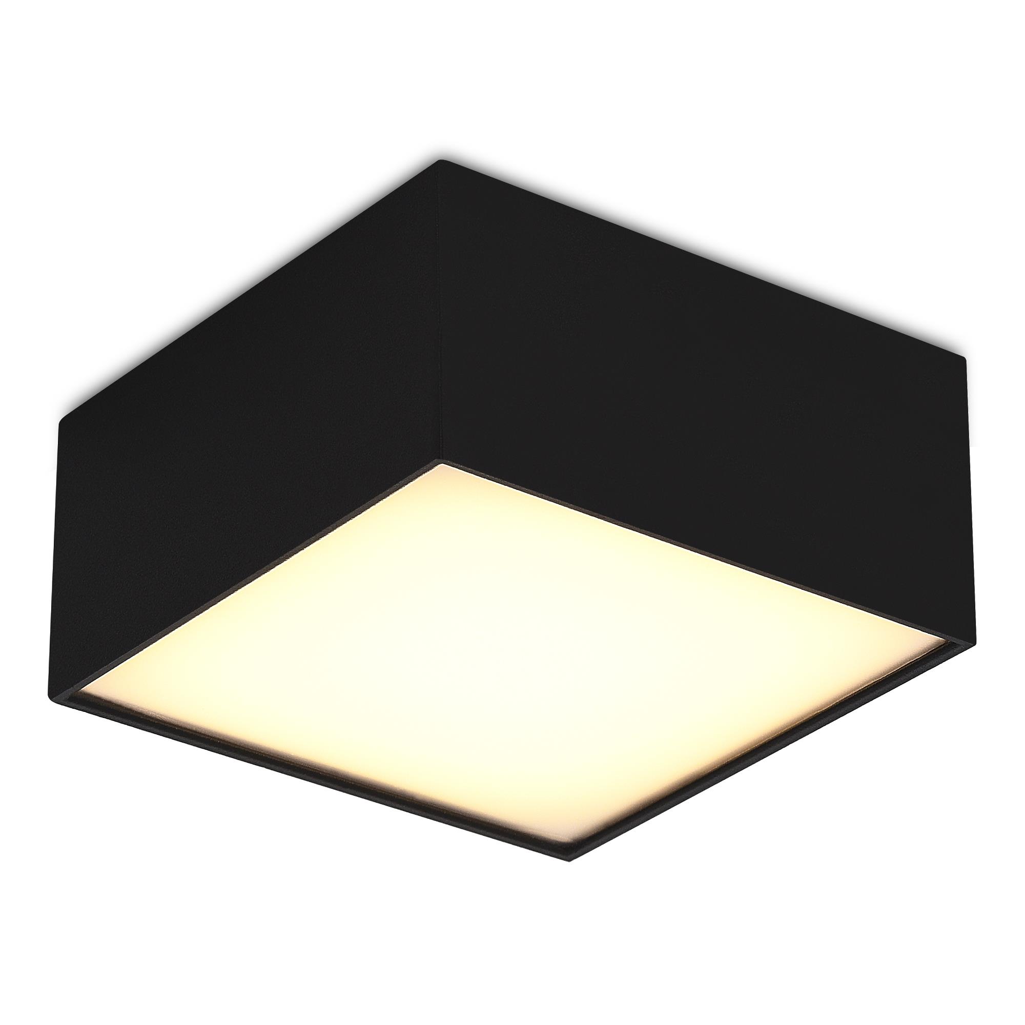 Светильник потолочный Черный LED 1*12W 3000K 1 080Lm Ra>90 120° IP20 L120xW120xH55 180-