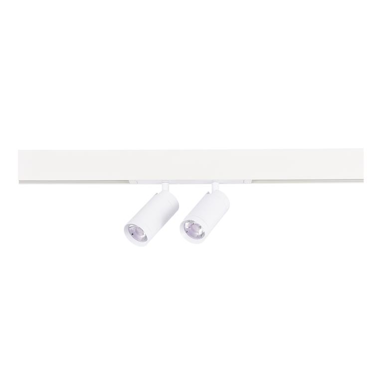 Св-к трек. Белый LED 2*10W 2700K-6000K 1 065Lm Ra>90 36° IP20 D50xH41 220V