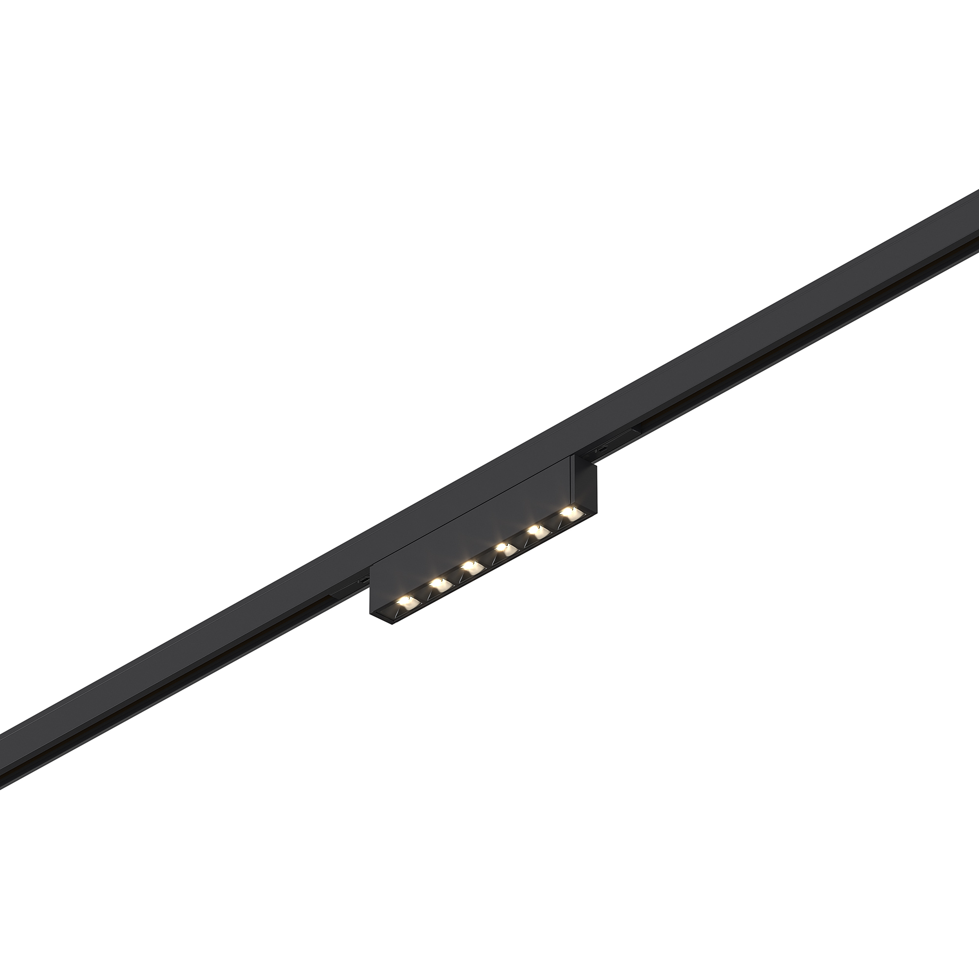 Магнитный трековый светильник Черный LED 1*5W 3000K 220Lm Ra>90 IP20 L100xW10xH18 24V