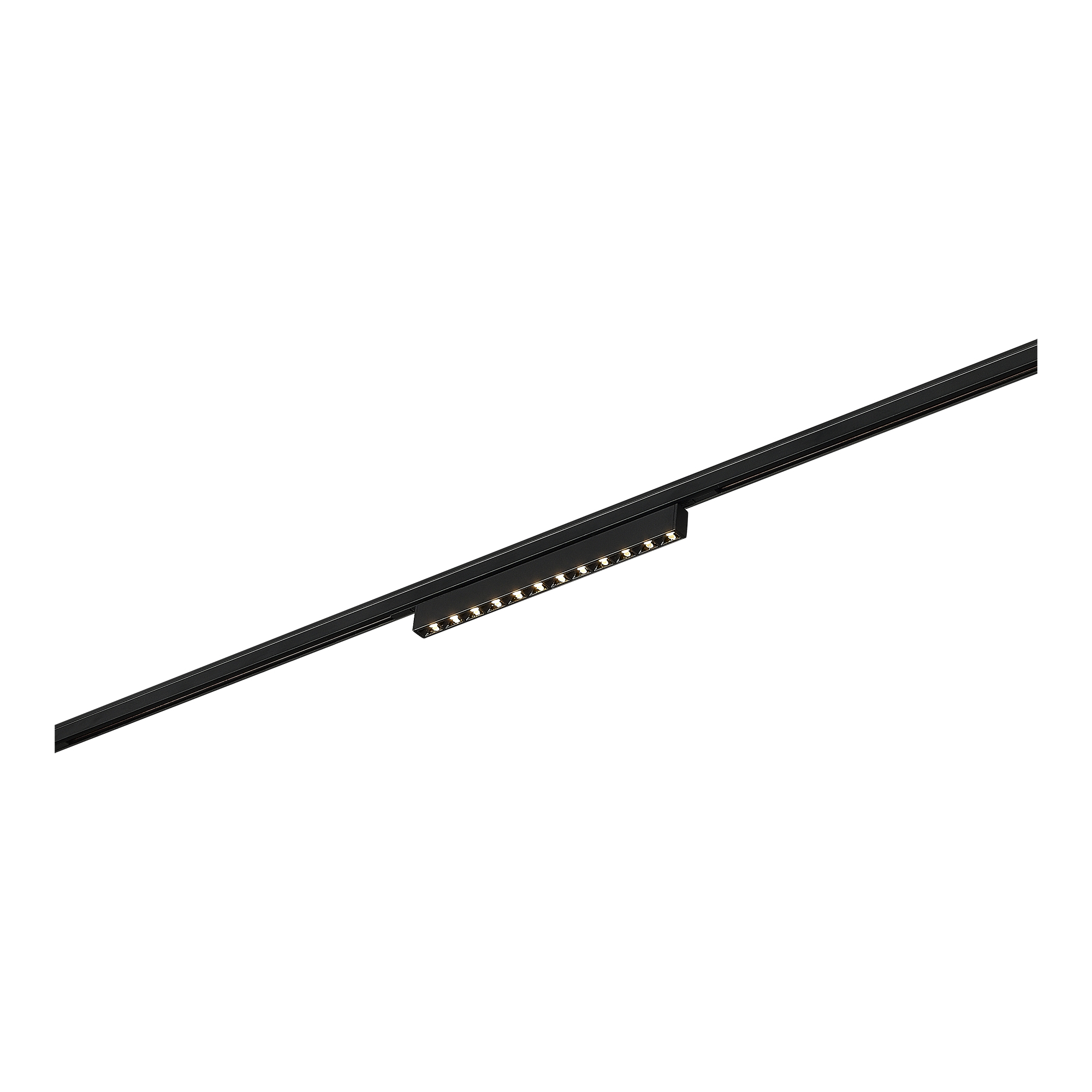 Магнитный трековый светильник Черный LED 1*10W 3000K 430Lm Ra>90 IP20 L196xW10xH18 24V
