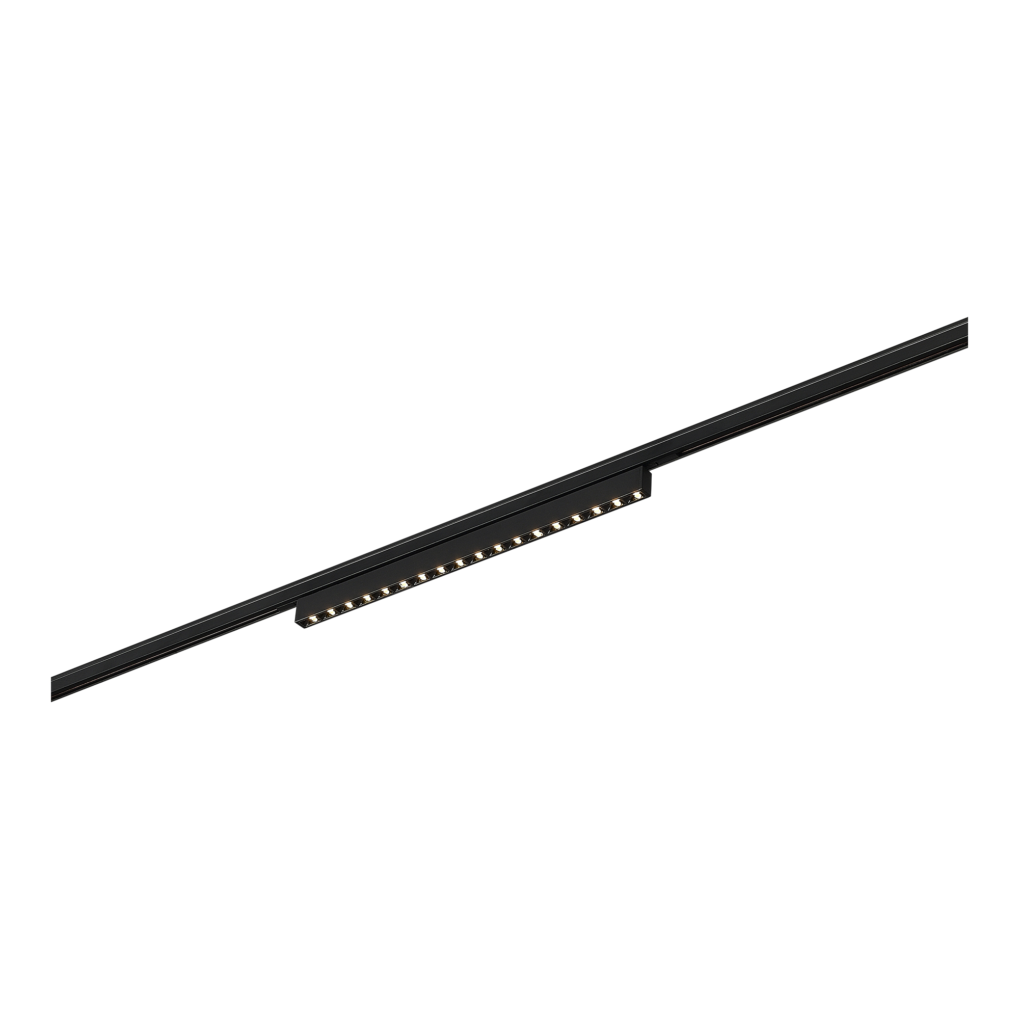 Магнитный трековый светильник Черный LED 1*15W 3000K 640Lm Ra>90 IP20 L292xW10xH18 24V