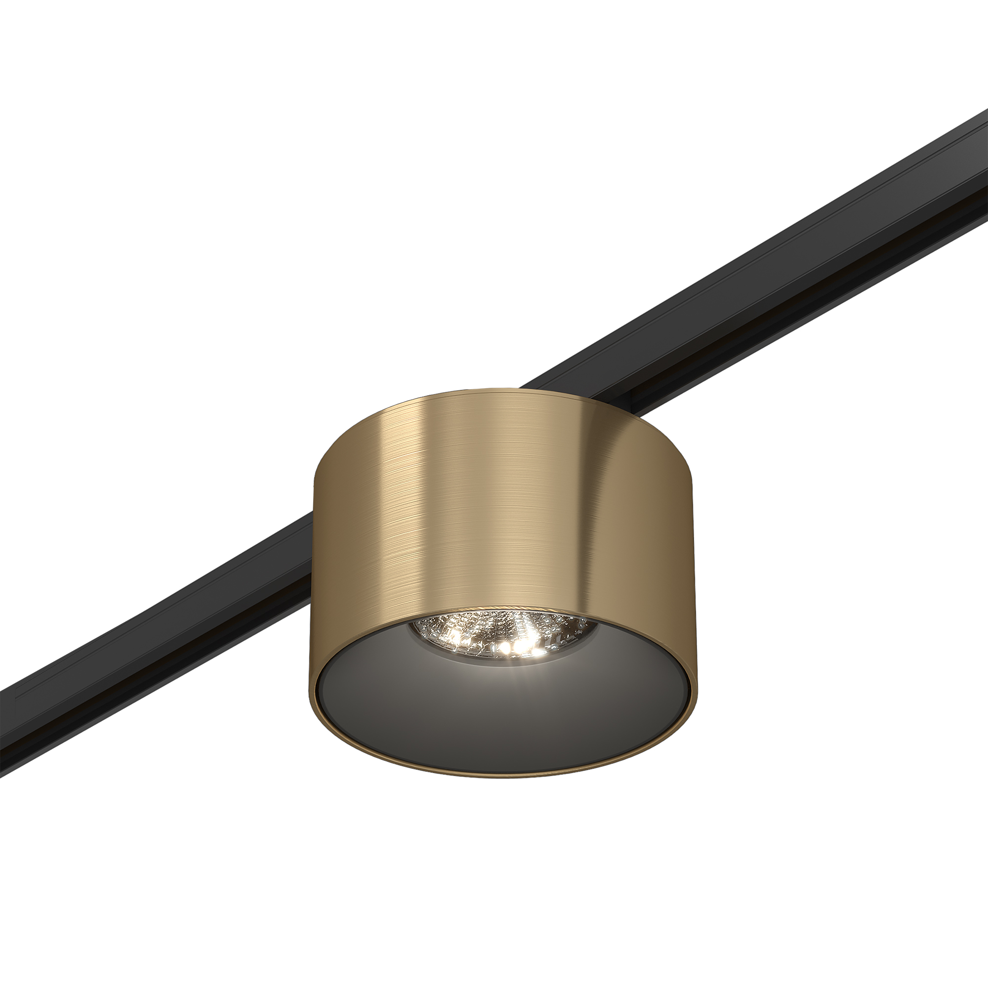 Магнитный трековый светильник Латунь LED 1*5W 4000K 350Lm Ra>90 36° IP20 D60xH43 24V