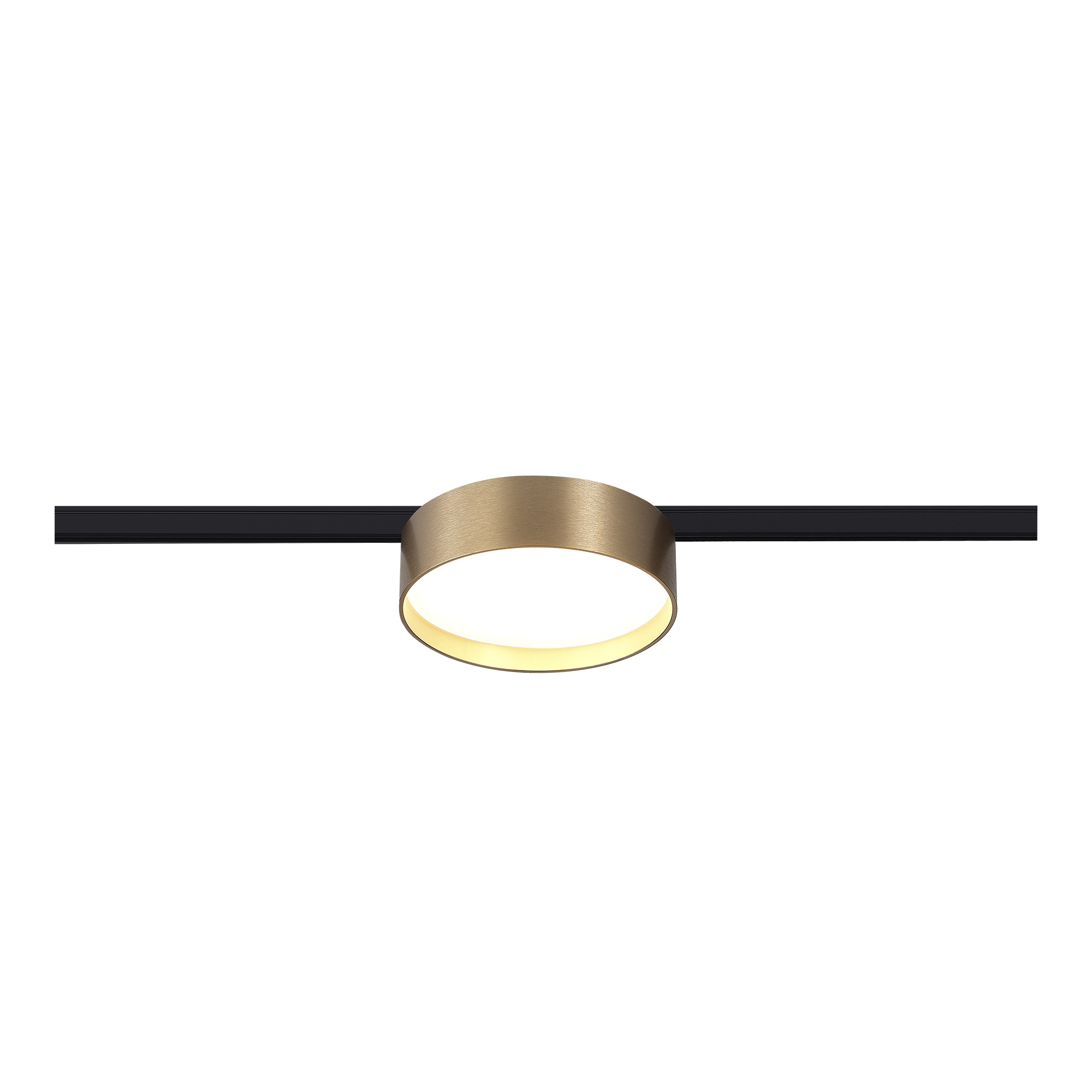 Магнитный трековый светильник Латунь LED 1*12W 3000K 500Lm Ra>80 100° IP20 D113xH34 24V