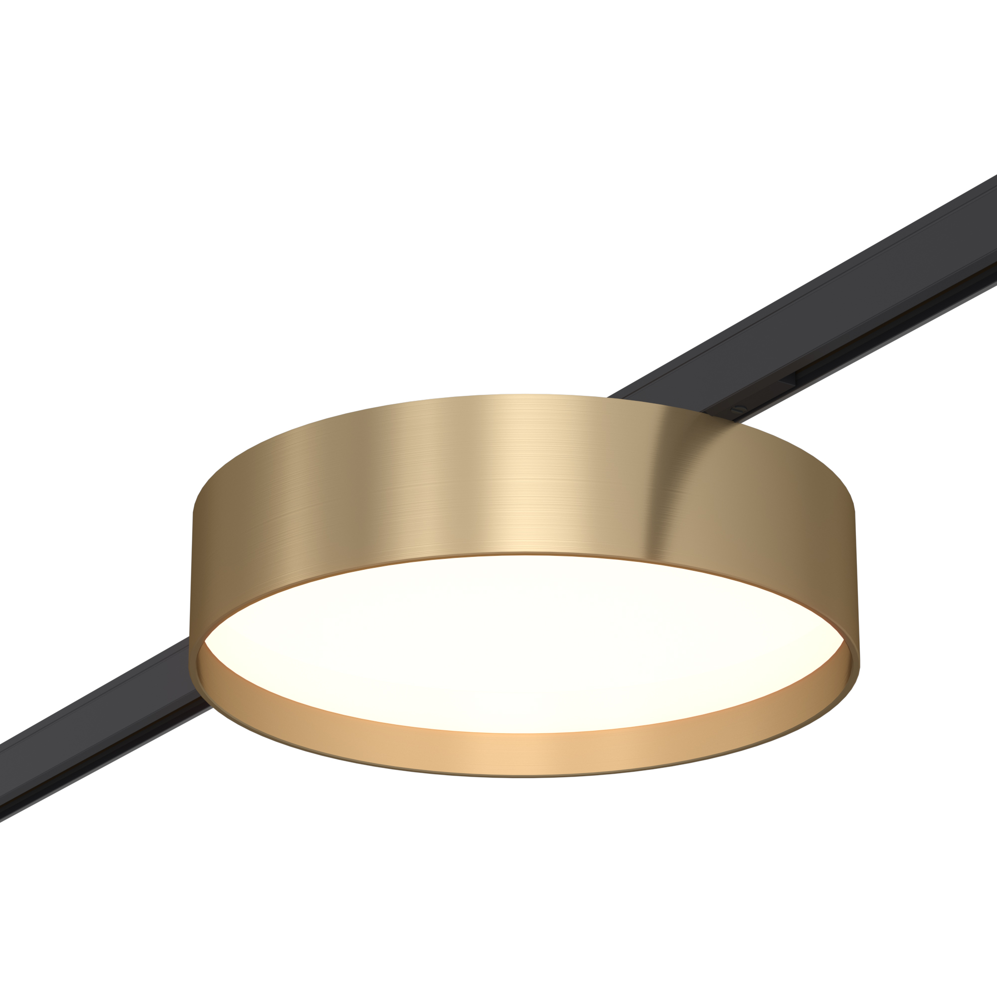 Магнитный трековый светильник Латунь LED 1*12W 4000K 500Lm Ra>80 100° IP20 D113xH34 24V