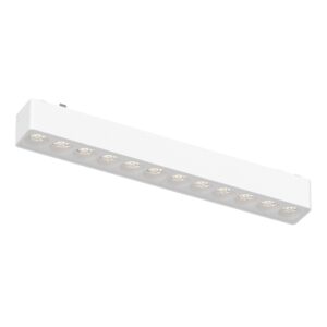 Магнитный трековый светильник Белый LED 1*12W 3000K 710Lm Ra>90 36° IP20 L230xW26xH24 4