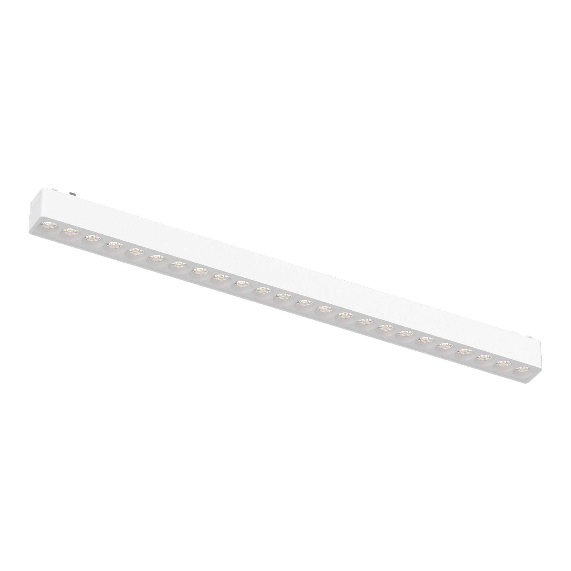 Магнитный трековый светильник Белый LED 1*24W 3000K 1 640Lm Ra>90 36° IP20 L445xW26xH24