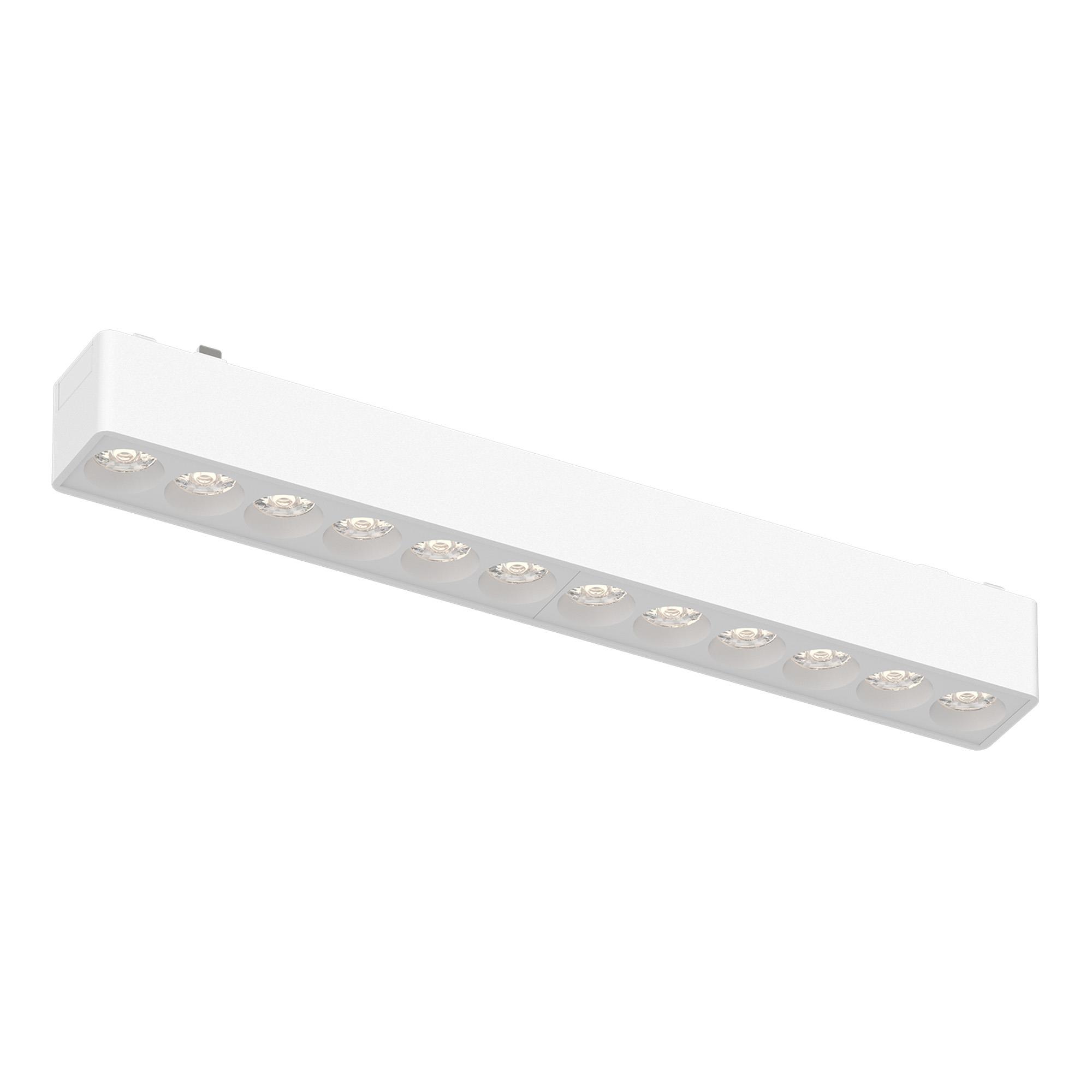 Магнитный трековый светильник Белый LED 1*12W 4000K 710Lm Ra>90 36° IP20 L230xW26xH24 4