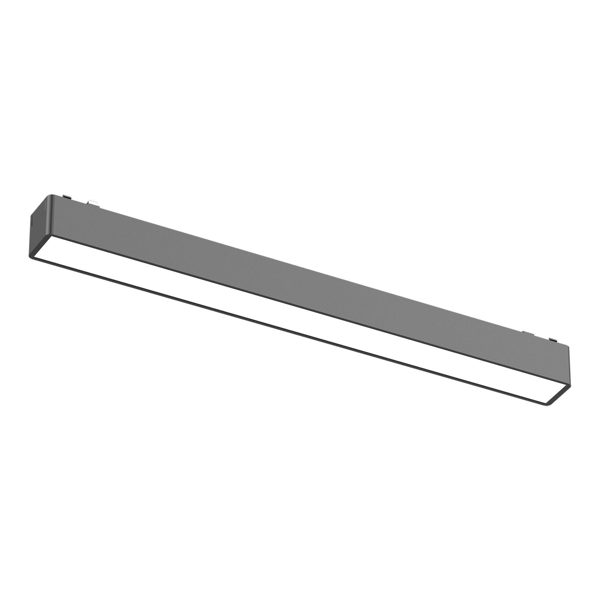 Магнитный трековый светильник Черный LED 1*10W 3000K 530Lm Ra>90 IP20 L315xW26xH24 48V