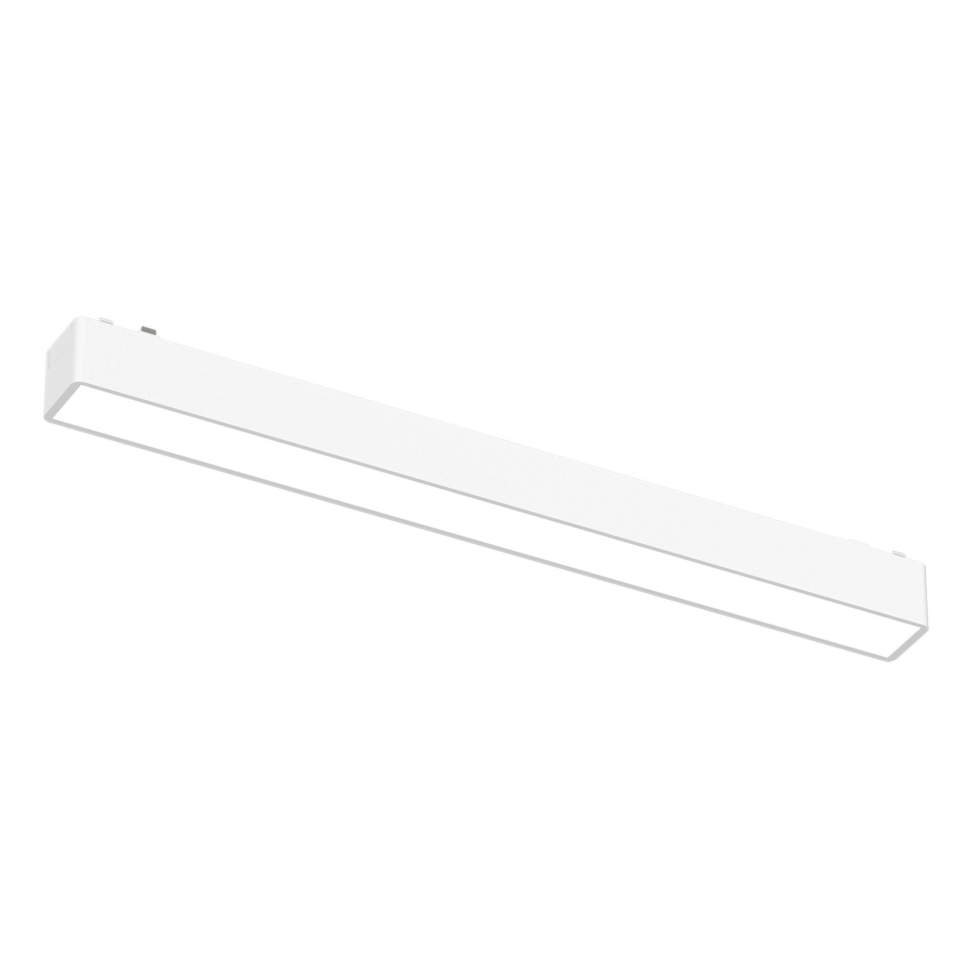 Магнитный трековый светильник Белый LED 1*10W 3000K 530Lm Ra>90 IP20 L315xW26xH26 48V