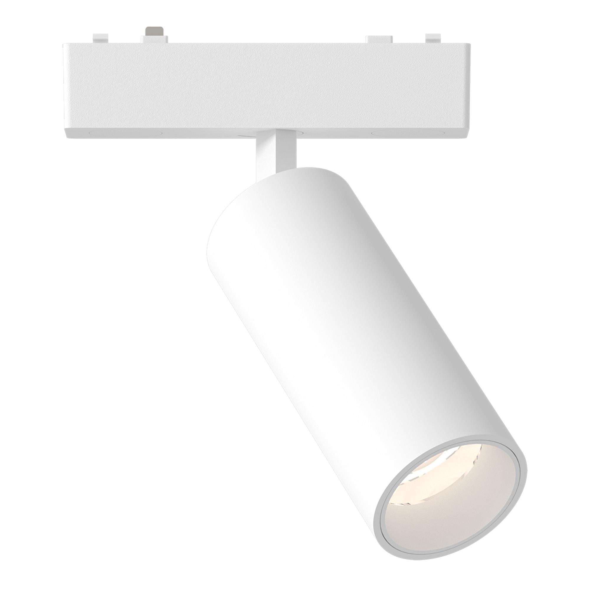 Магнитный трековый светильник Белый LED 1*9W 3000K 540Lm Ra>90 IP20 D44xH110 48V