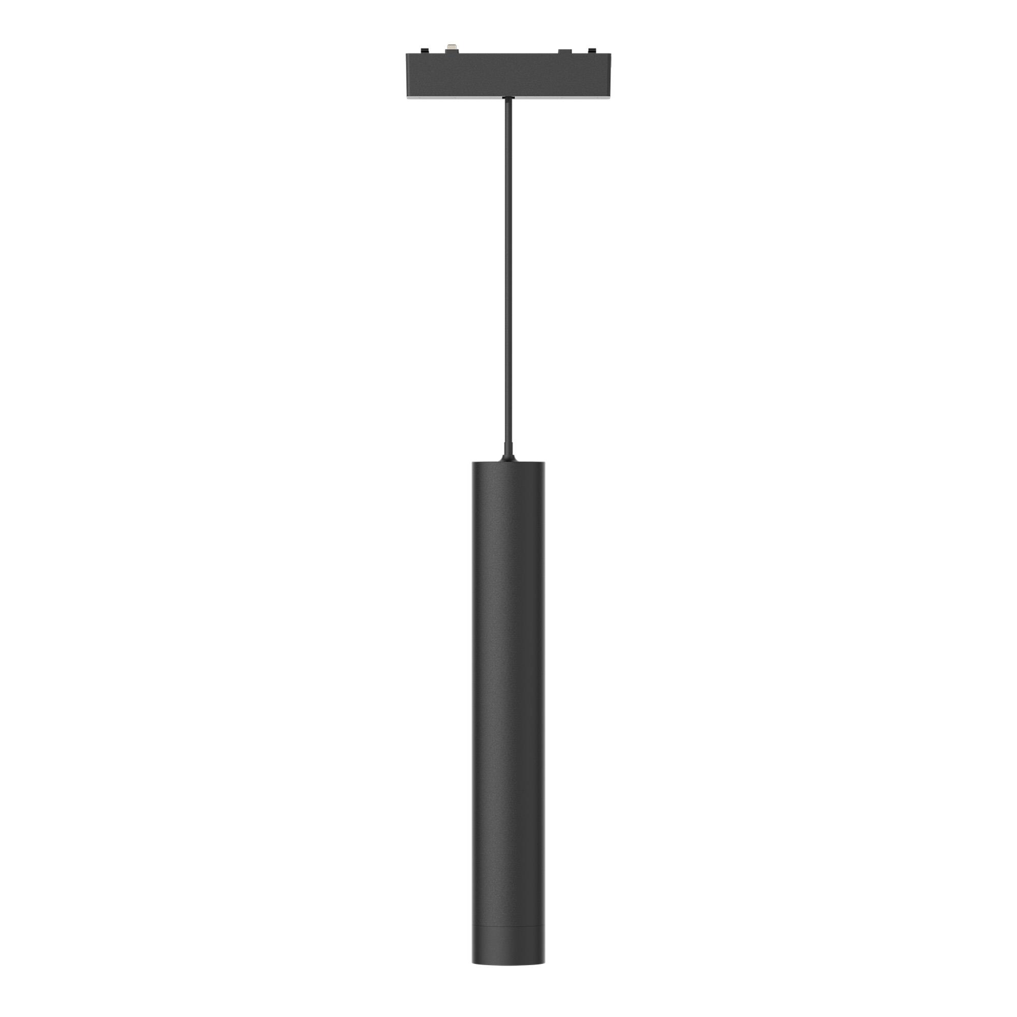 Магнитный трековый светильник Черный LED 1*7W 4000K 430Lm Ra>90 36° IP20 D30xH1650 48V