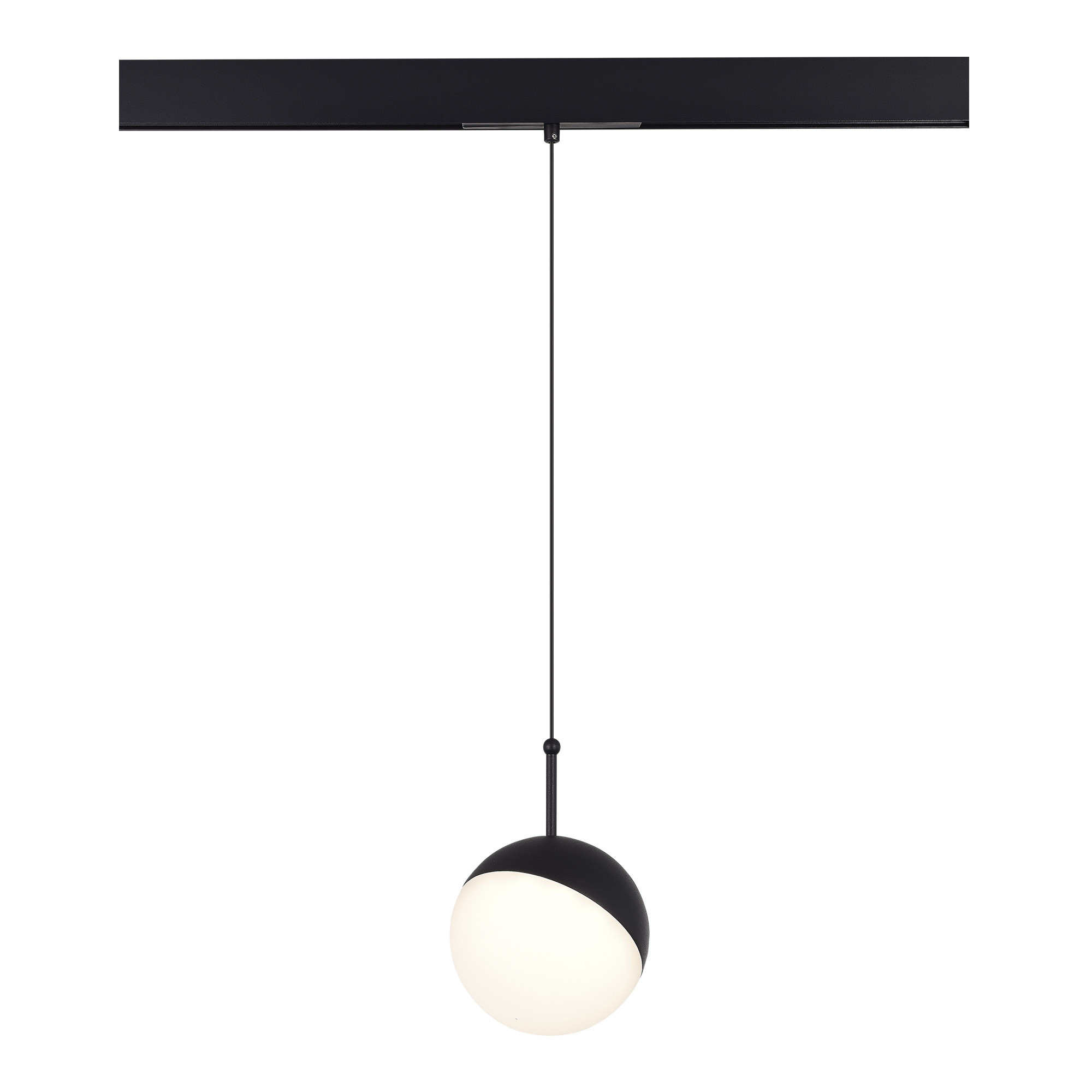Магнитный трековый светильник Черный LED 1*7W 4000K Lm Ra90 120° IP20 D100xH- 48V