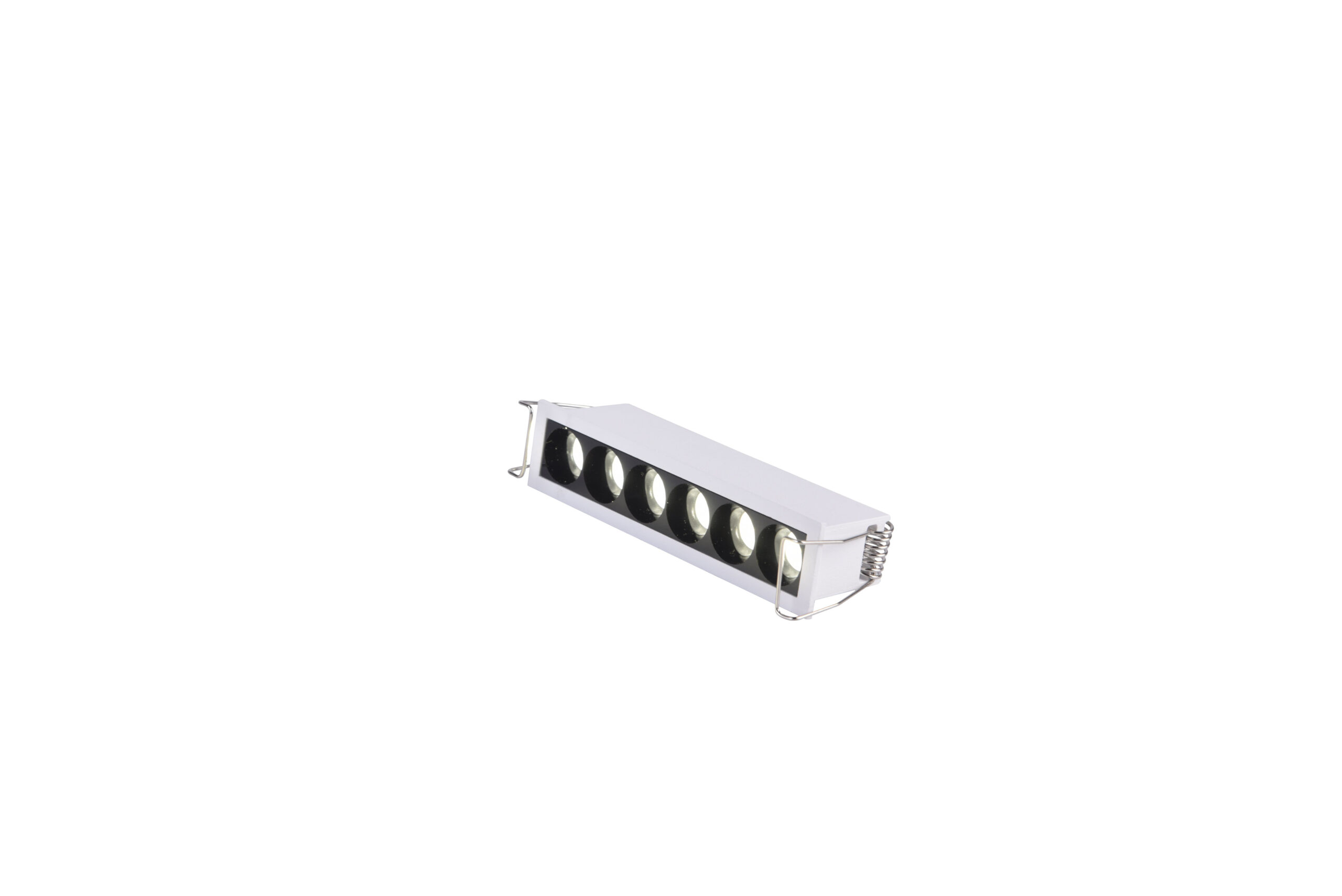Св-к встр. белый LED 1*7W 3000K 700Lm Ra 24° IP20 L125xW30xH36 170-240VV