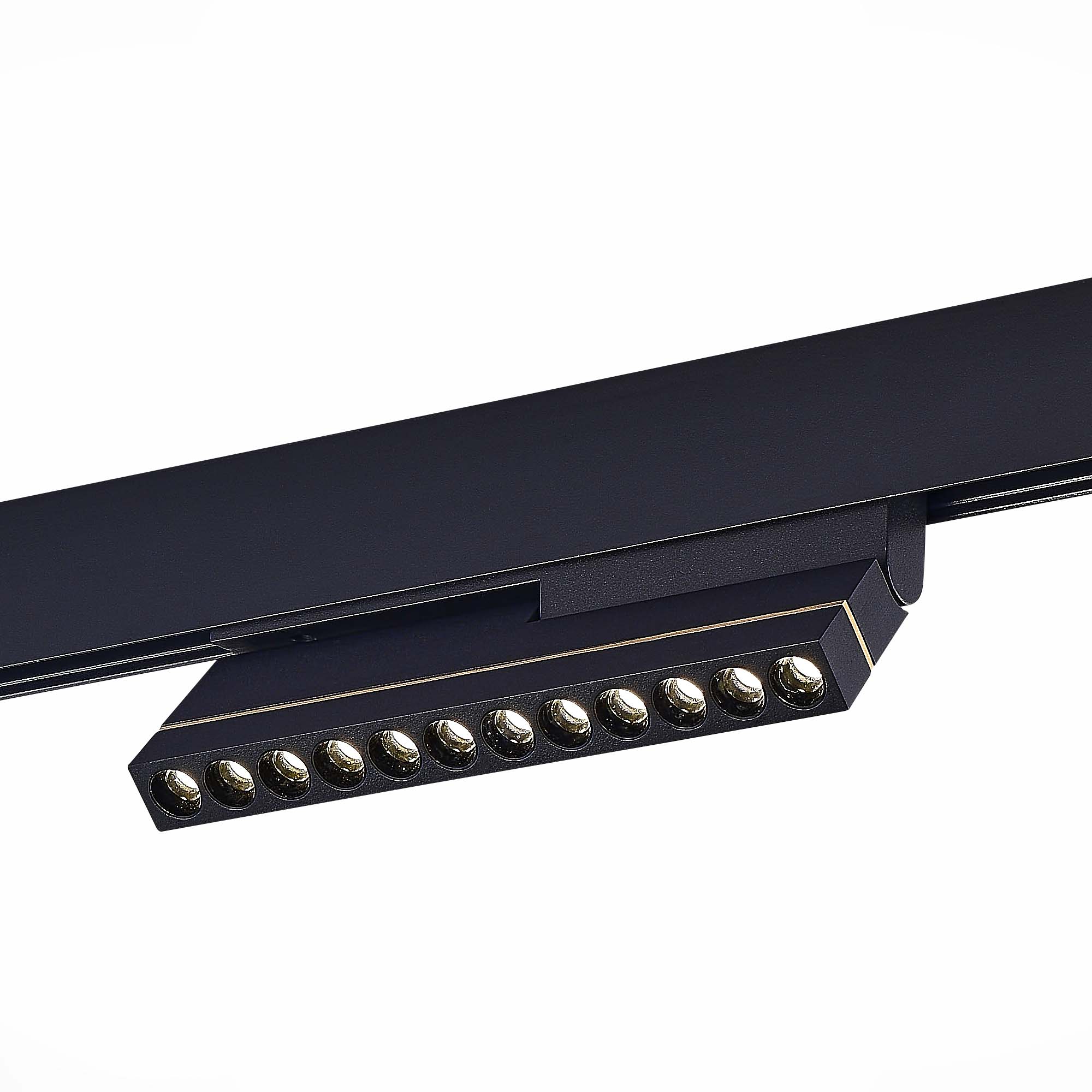 Магнитный трековый светильник Черный LED 1*12W 4000K 450Lm Ra>90 36° IP20 L220xW22xH117