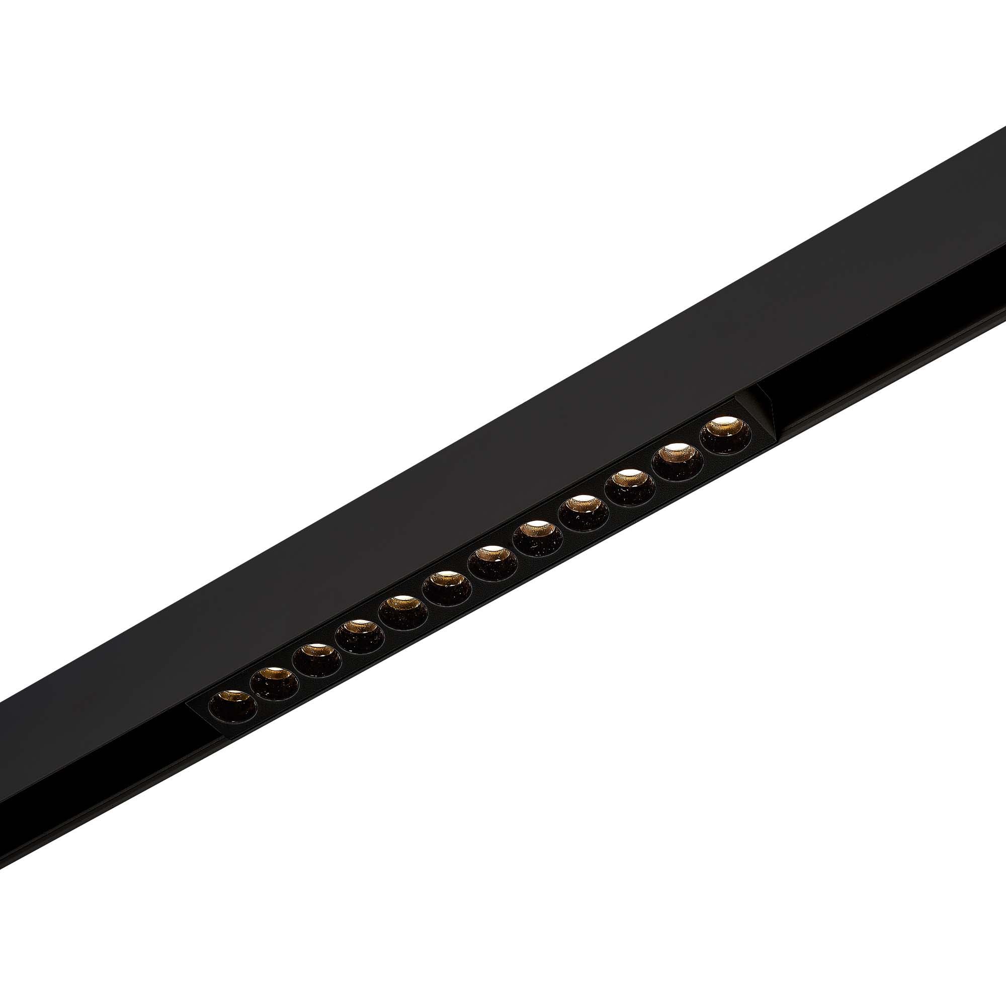 Магнитный трековый светильник Черный LED 1*12W 4000K 550Lm Ra>90 36° IP20 L220xW22xH44