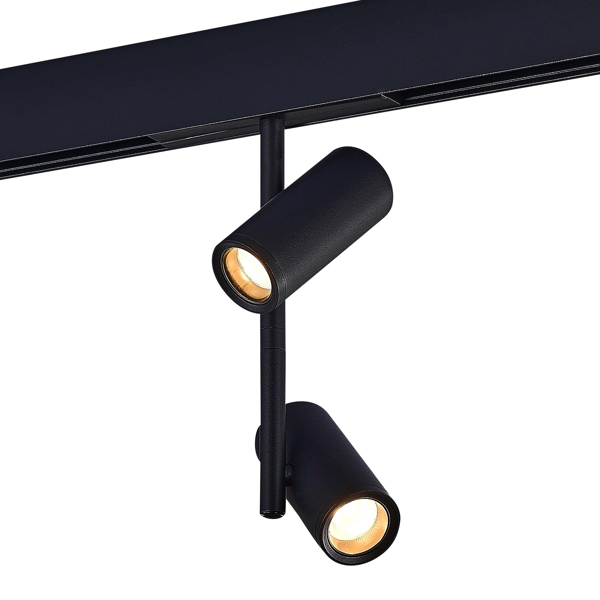 Магнитный трековый светильник Черный LED 1*16W 4000K 1 200Lm Ra>90 36° IP20 D45xH240 48