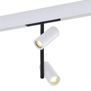 Магнитный трековый светильник Белый LED 1*16W 3000K 1 100Lm Ra>90 36° IP20 D45xH240 48V