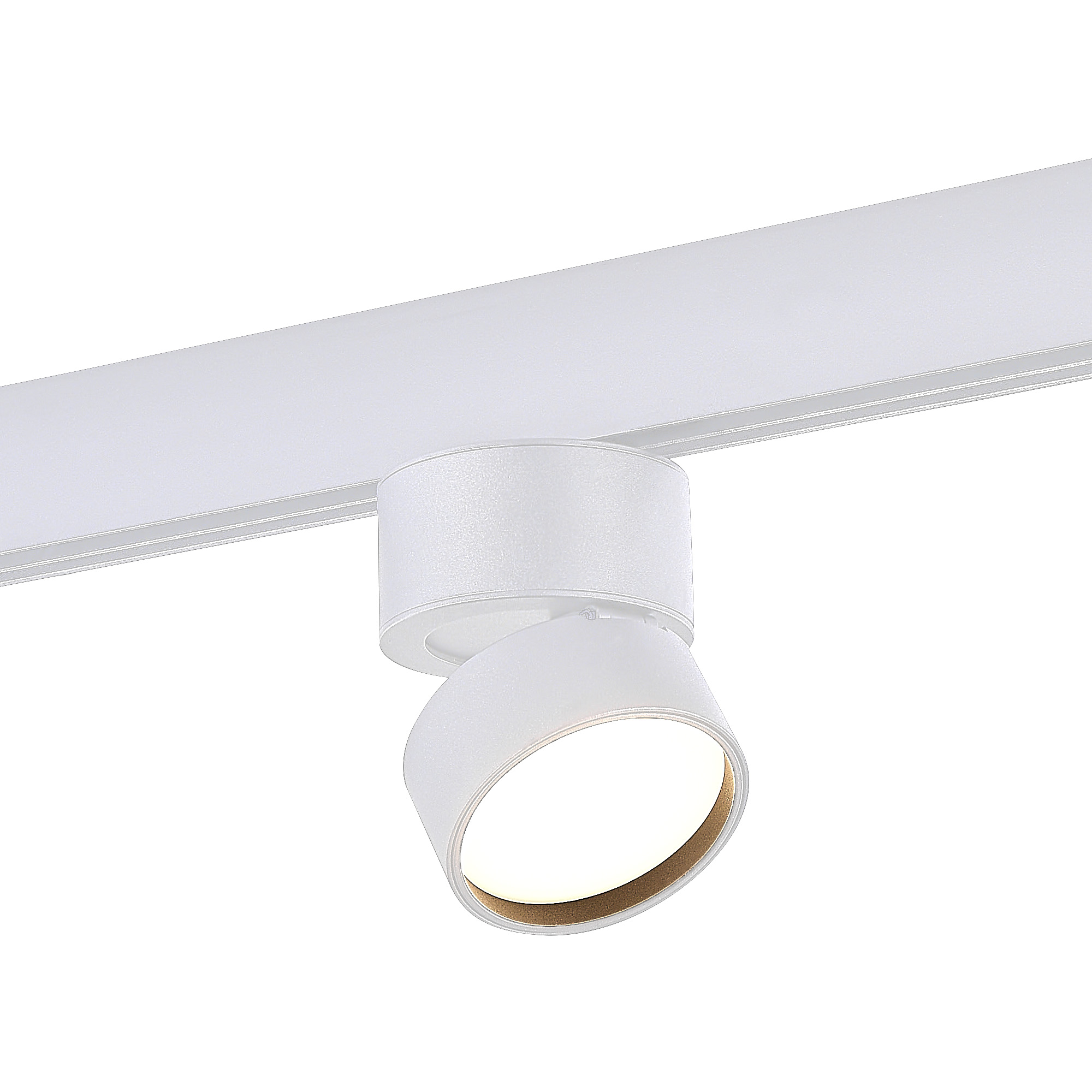 Магнитный трековый светильник Белый LED 1*9W 3000K 550Lm Ra>90 120° IP20 D85xH126 48V