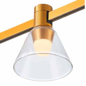 Магнитный трековый светильник FARM Золотистый LED 1*3W 4000K 89Lm Ra90 120 IP20 D90xH1