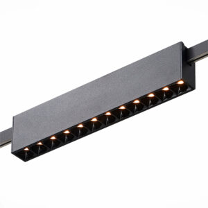 Магнитный трековый светильник FARM Черный LED 1*12W 3000K 609Lm Ra90 40 IP20 L232xW24xH