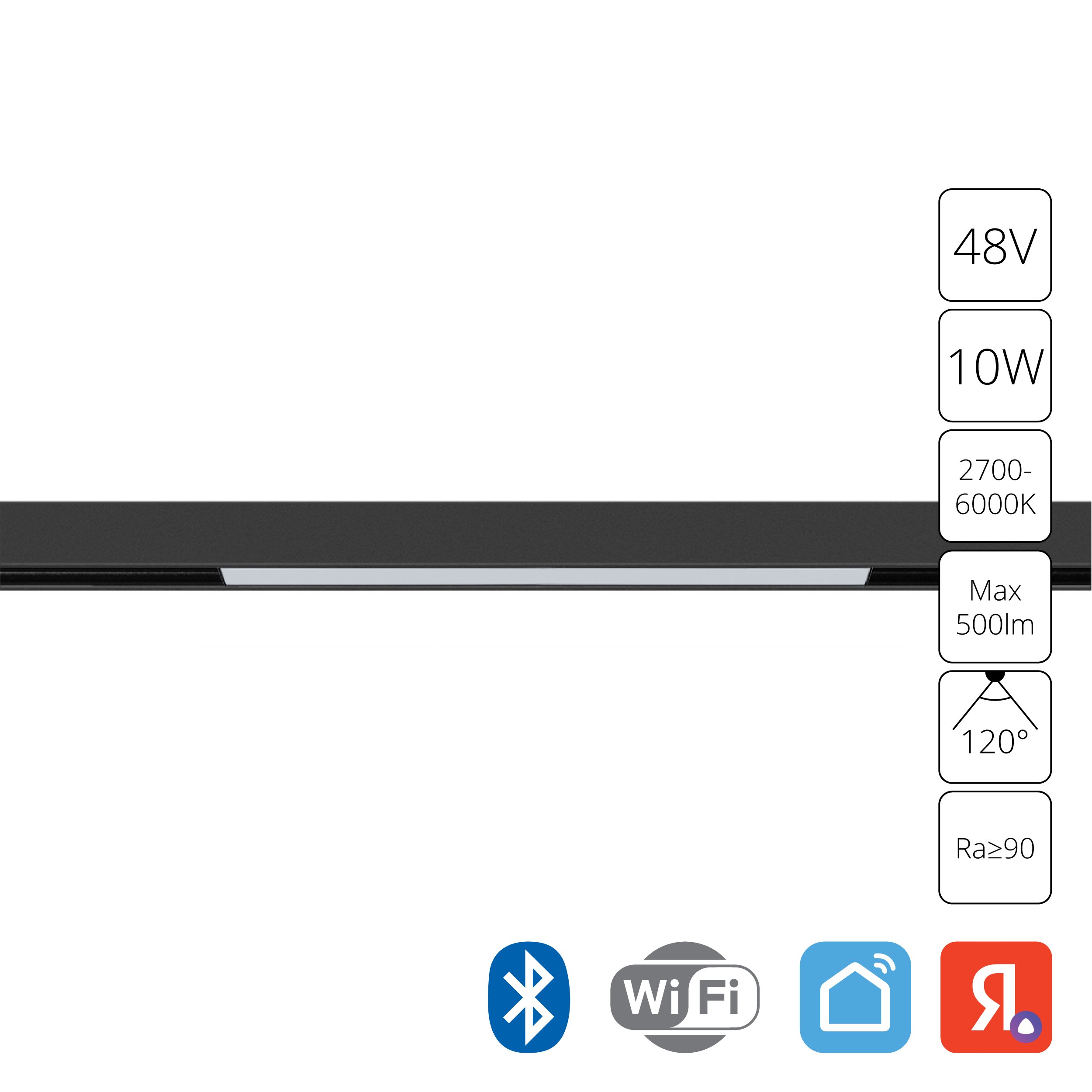 Магнитный трековый светильник Arte Lamp LINEA SMART A4692PL-1BK