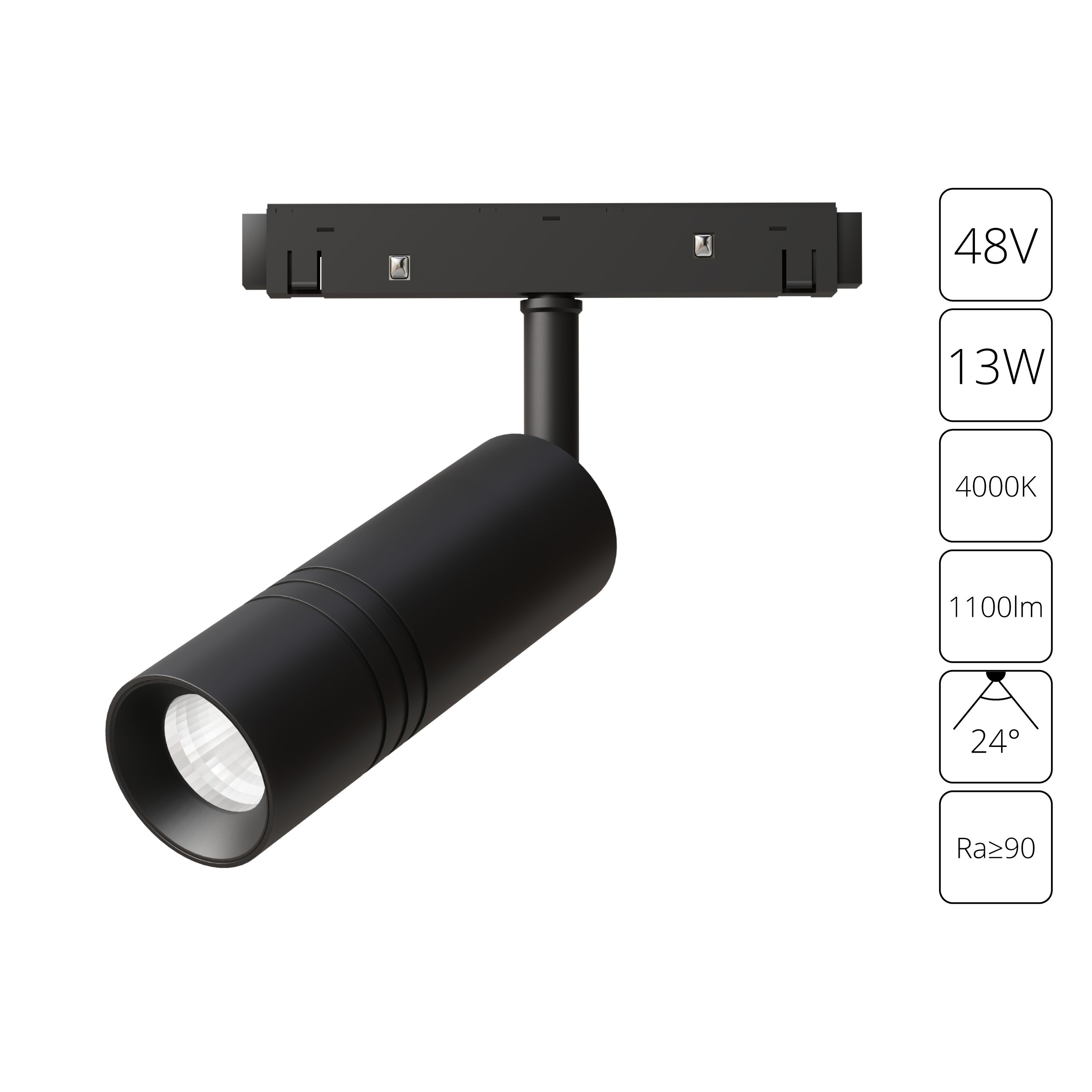 Магнитный трековый светильник Arte Lamp EXPERT A5721PL-1BK