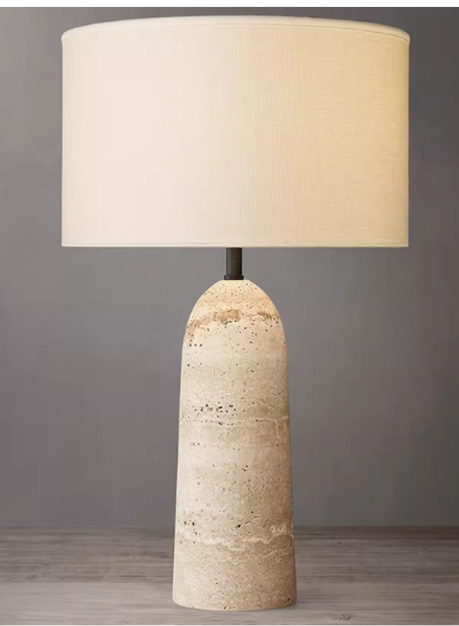 Настольная лампа Travertine white (5кг)